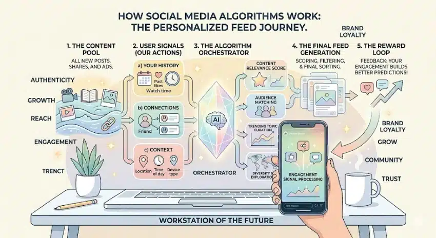 Social Media Algorithms Explained for Business Owners 2 how social media algorithms work across platforms for business owners
