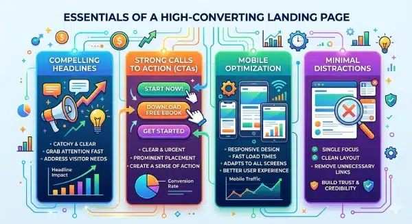 landing page optimization visuals tips