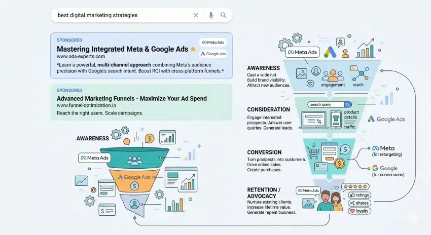 Meta Ads vs Google Ads: Where Should You Invest? 2 Meta Ads campaign targeting example for businesses