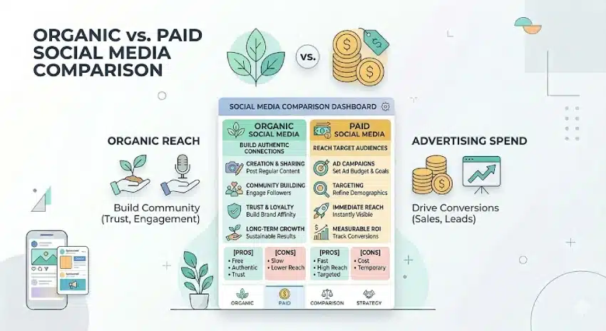 Organic vs Paid Social Media