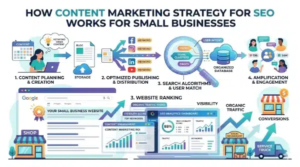 SEO for small businesses content marketing strategy