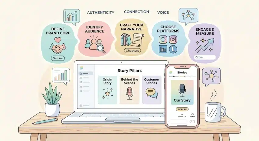 How to Build a Brand Using Social Media Storytelling 2 social media storytelling strategy steps for branding