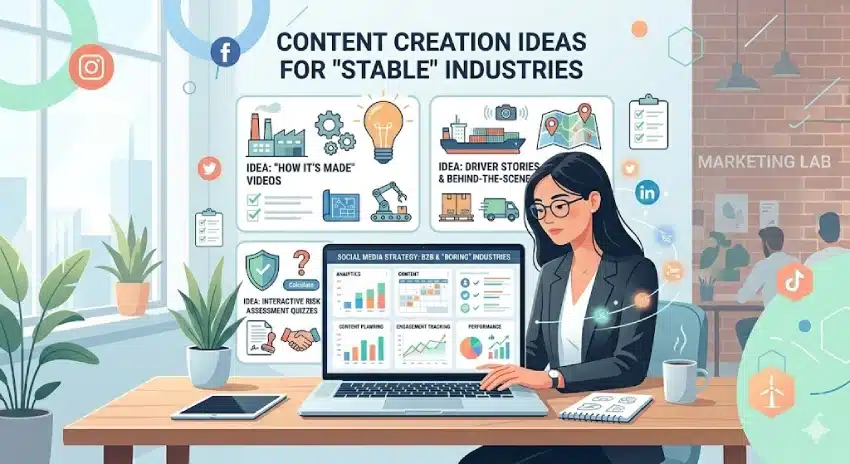 Social Media Content Ideas for Boring Industries 2 engaging social media content ideas for business growth